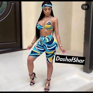 3 piece set with headband